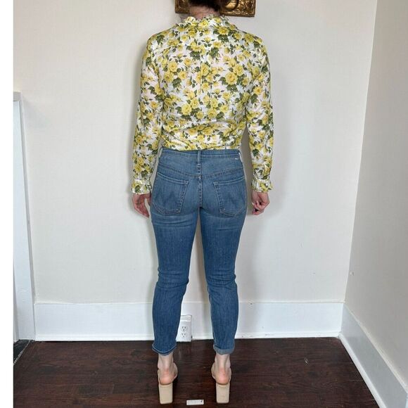 Mother Skinny Not Skinny Blue Skies Tomorrow Wash Jeans Size 27 - Picture 10 of 16